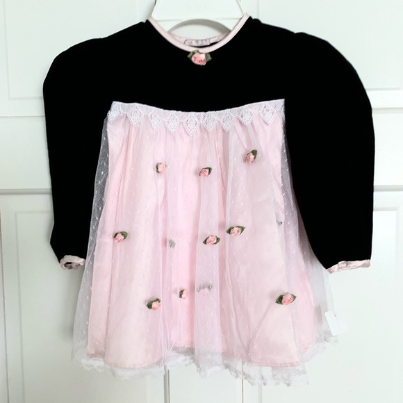 Vintage Jo Lene long sleeve toddler dress - Picture 1 of 8